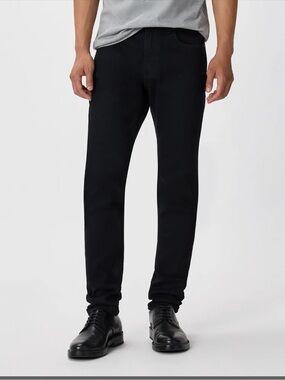 Quince Men's Warren Stretch Skinny Jeans Size 34x30 - Black